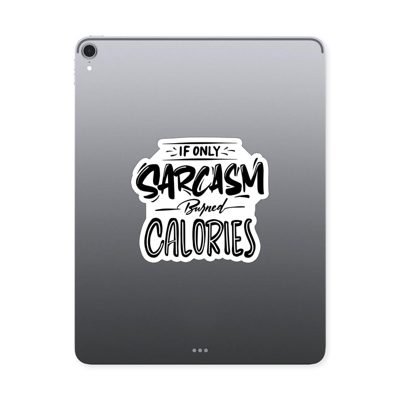 (3PCS) If Only Sarcasm Burned Calories Style 2 Sticker for