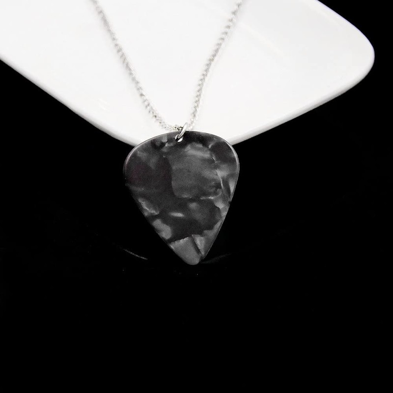 Kbtany Guitar Pick Pendant Necklace - Rock Music Accessories -