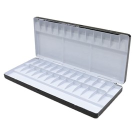 Color Around Aluminum Watercolor Palette 39 Well (8.1" x 3.4" x 0.7")