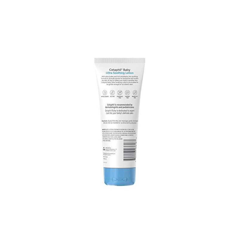 Cetaphil Loción ultra calmante para bebé con manteca de karité,