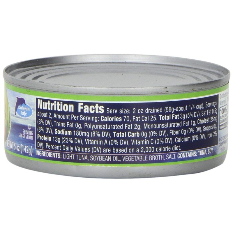 Chunk Light Tuna Fish in Oil 5 oz 3 Cans