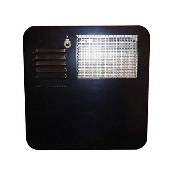 Suburban 6261AEB Radius Water Heater Access Door, Black - 4