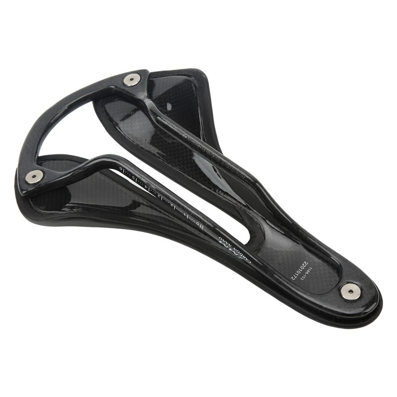 Carbon Fiber Bike Saddle Microfiber Leather Surface Hollow Seat Cushion