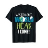 Hear I Come T-Shirt For Cochlear Implant Awareness Tee T-Shirt