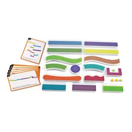 Learning Resources Tumble Trax Magnetic Marble Run, STEM Toy, 28 Piece Set, Ages 5+,Multi-color,5"