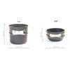 Toboli Camping Crockery Set of 6 Cookware for Outdoor Cooking