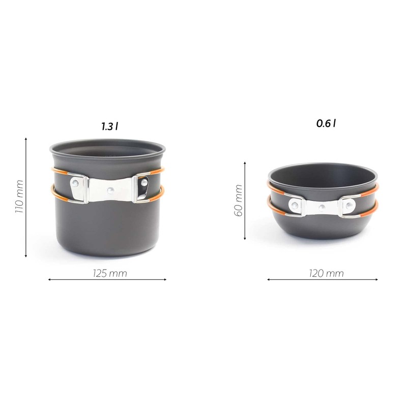 Toboli Camping Crockery Set of 6 Cookware for Outdoor Cooking