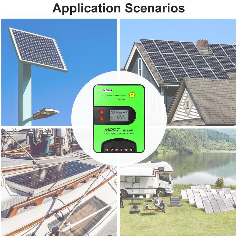 GCSOAR MPPT Solar Charge Controller 40A 12V 24V Auto Max