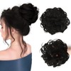 TRHDFW Messy Bun Hair Piece for Women,Curly Wavy Hair Scrunchies
