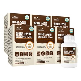 Nutrinus Proper Bovine Cartilage Chondroitin 1200 (600mg x 60 Tablets x 6 Boxes) 6 Boxes / 뉴트리너스 올바른 소연골 콘드로이친 1200 600mg x 60정 x ★ 6박스 ★