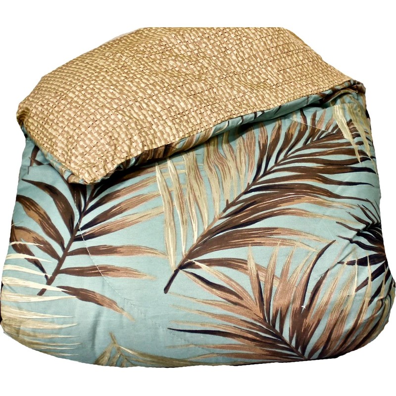 LAUREN COLE Tropical Palm Tree Leaf/Leaves Ocean Beach Coastal Bedding