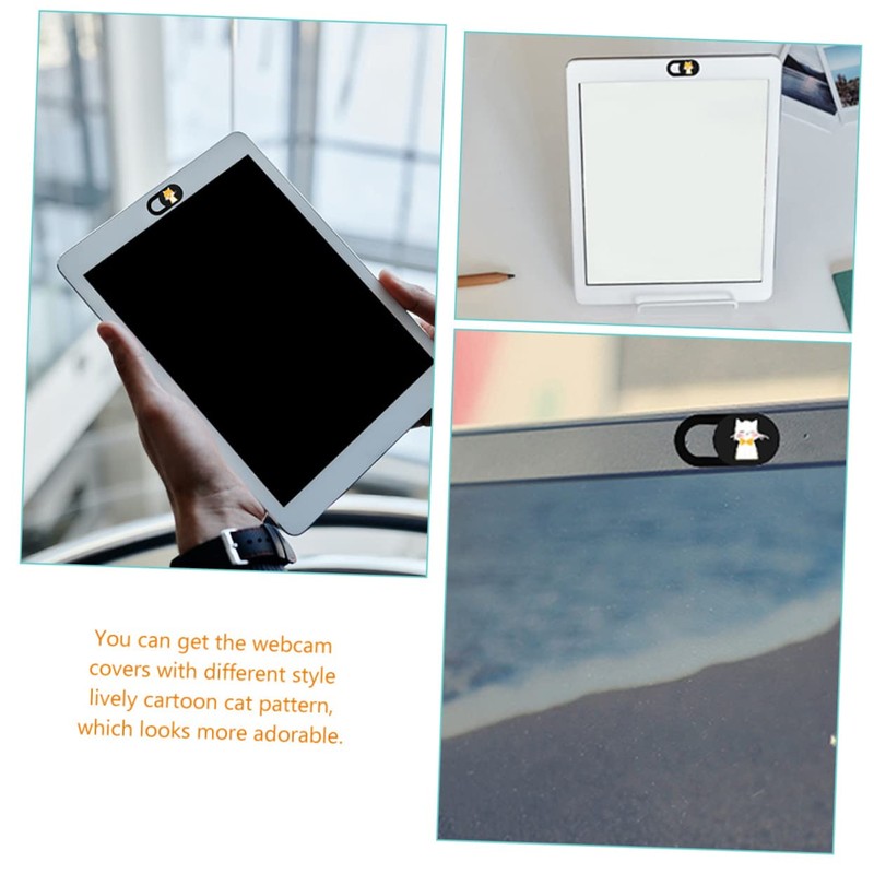 Angoily 4pcs Cat Webcam Cover Adorable Privacy Camera for Laptop