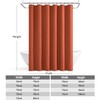 ANRODUO Fall Burnt Orange Extra Long Linen Shower Curtain, 84
