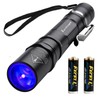 TactEagle UV Flashlight 365nm UV Light Blacklight UVA-T2 Powered by