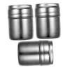 LABRIMP 3Pcs Portable Stainless Steel Spice Dispenser with Rotating Tops