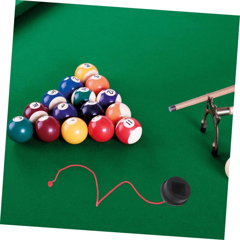 GRIRIW 2pcs Non Slip Snooker Cue Chalk Holder Durable Rubber