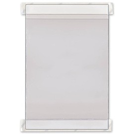 StoreSMART - Double Face Adhesive Window Display - White Header & Footer - 10 Pack - DF2003S-W-10