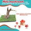 LUTQ 5 Pack Jumping Spider Habitat Décor with Mushroom Hide