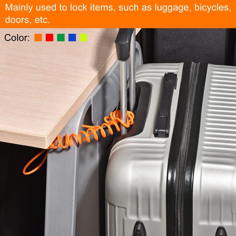 TOP-VIGOR 1Pcs Security Steel Cable 3.5mm x 1.2m / 3.94ft