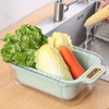 Extendable Over Sink Colander Double Layers Retractable Drainer Basket for