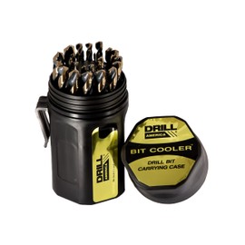 Drill America - KFD29J-PC 29 Piece Heavy Duty High Speed Steel Drill Bit Set with Black and Gold Finish in Round Case (1/16" - 1/2" x 64ths), KFD Series