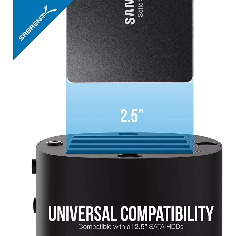 Sabrent USB 3.0 4 Bay 2.5in Hard Drive/SSD Docking Station