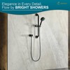 BRIGHT SHOWERS Wall Supply Elbow with Shower Head Bracket for