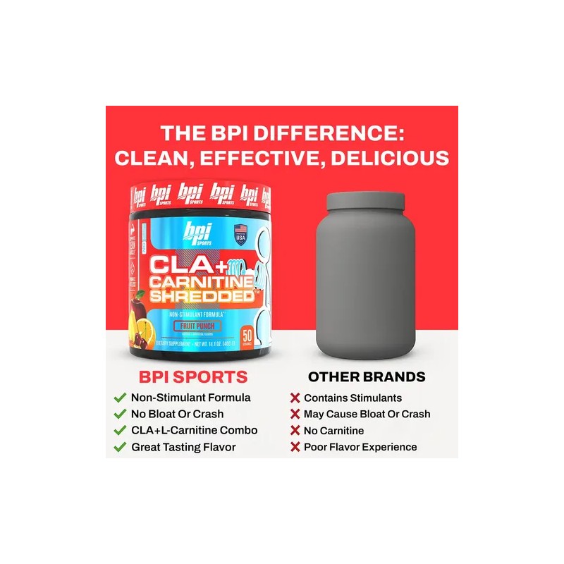 Bpi Sports Cla + Carnitina Suplemento Quema Grasa 14.1 Oz