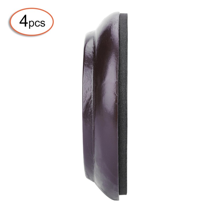 4Pcs Beech Wood Round Piano Foot Pads Set Upright Piano