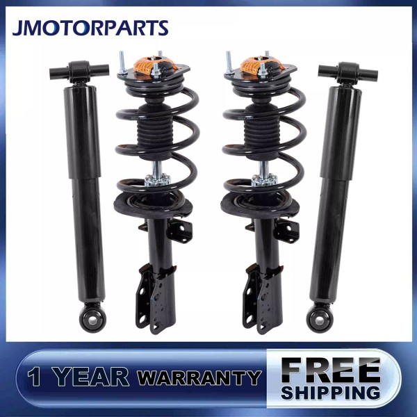 jmotorparts Front & Rear Shock Absober Complete Struts Assembly For