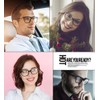 ALWAYSUV Fashion Classic Vintage TR90 Frame Glasses Full Format Clear