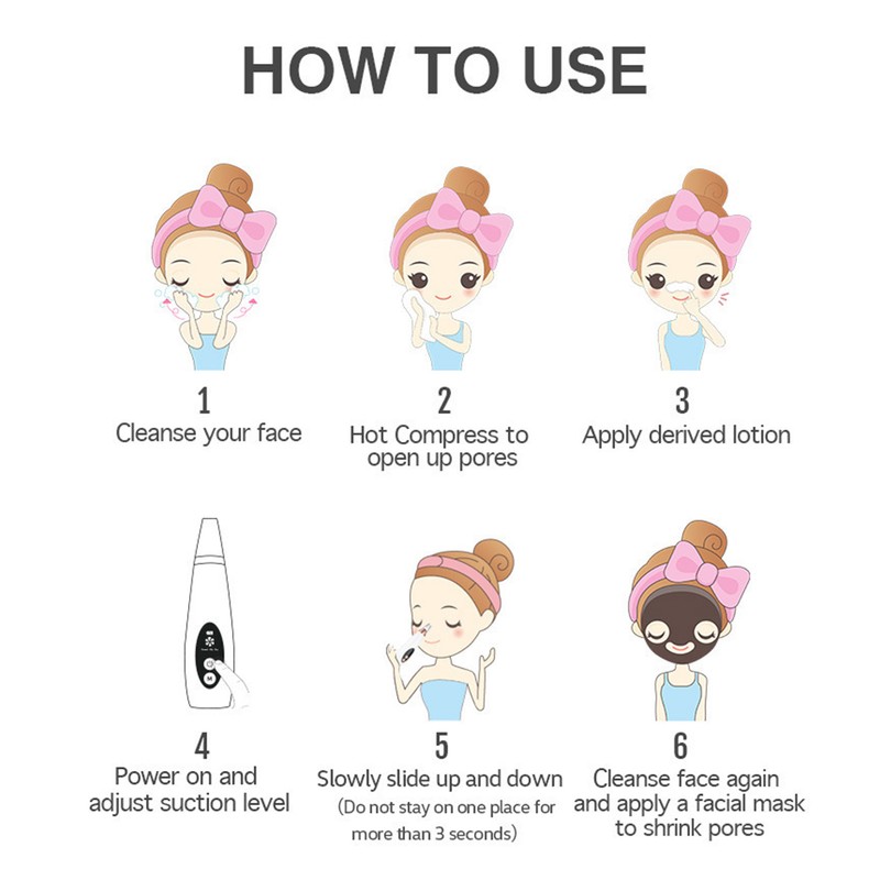 Blackhead Vacuum Cleaner Suction Power Multi Functional Facial Suction Pore