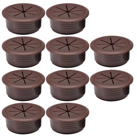 EASYEAH 10 Pcs Desk Grommet 2" / 50 mm, Desk Hole Cover for Cables Coffee, Cable Grommet ABS Plastic, Desk Hole Grommet for Home & Office Pc, Detachable Cable Cord Organizer