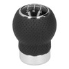 5 Speed Gear Shift Knob Genuine Leather Shifter Stick with