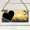 Days Until Turkey Holiday Countdown Plaque - MDF Wooden Hanging