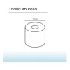 Papel higiénico Greymoon Toalla en Rollo simple hoja 180 m