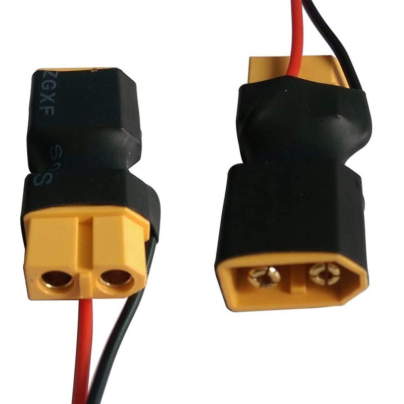 XT60 Male to Female Connectors with JST Female in-line Lipo