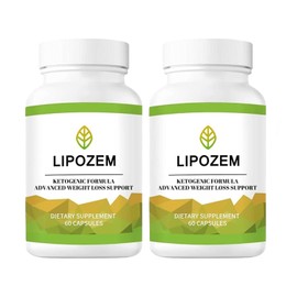 Lipo-Zem Capsules, Supplement for Energy, Vitality and Wellness, 100% Natural, Vegan Non-GMO, Gluten-Free(2pcs)