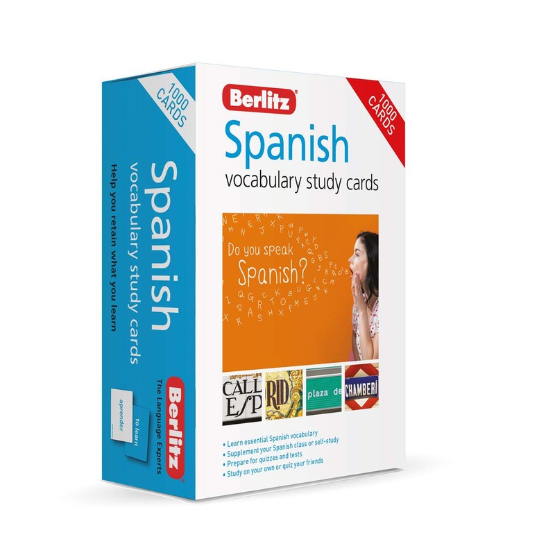 Berlitz Spanish Study Cards (Language Flash Cards) (Berlitz Vocabulary Study
