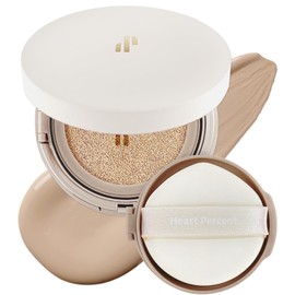 Heart Percent Dote on Mood Layer Cushion SPF 50+/PA+++ with Refill, Satin Glow Silky Flawless Finish Full Coverage Advanced Skincare Foundation (#23N)