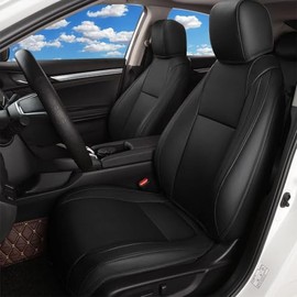 AOMSAZTO Custom Fit Seat Covers for Honda Civic 2022 2023 2024 2025 Hatchback Sport LX 4 Door Leather Seats Cover Full Set Red