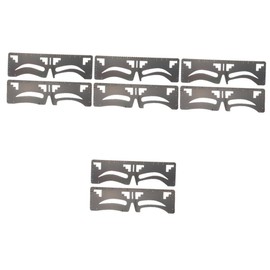 Minkissy 4sets Stainless Steel Eyebrow Ruler Stencil Kit Eyebrow Shaping Tool for Makeup Symmetry Guide for Women 2pcs*4