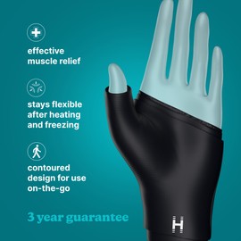 HoMedics Hot and Cold Relief Gel Wrist Support Sleeve, Super-Soft Fabric and Hydro-Gel Filling for Compression, Comfort and Relaxation