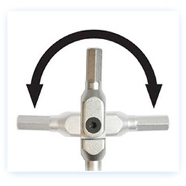 Bondas 88756 HEX PRO Pivot Head Hex Wrench with Tag