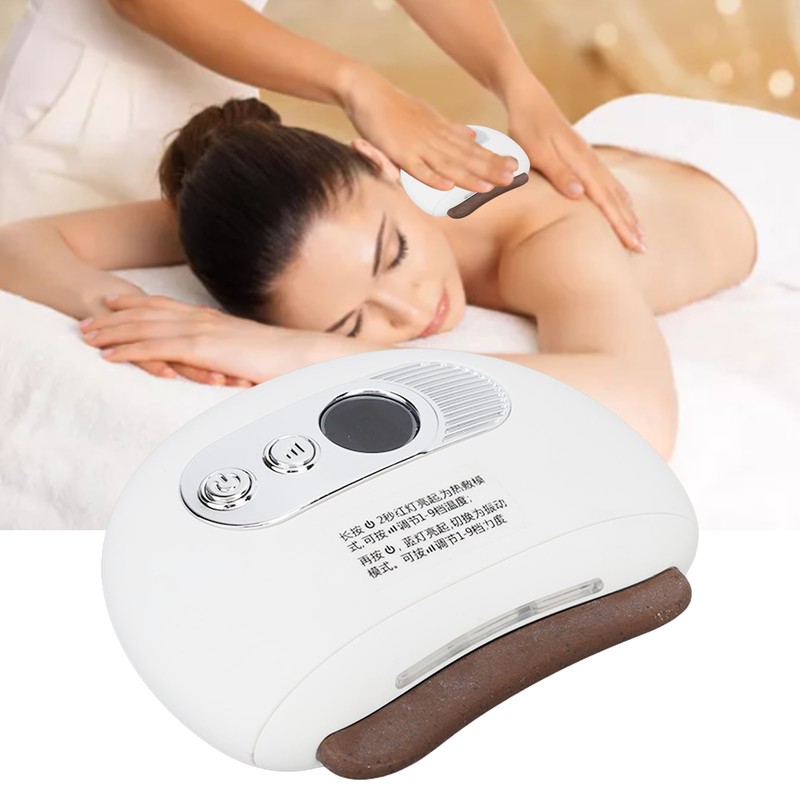 Facial Gua Sha Tool Rechargeable Portable Electric Hot Compress Vibration