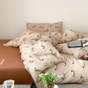 Erwinmu Duvet Cover Set Queen Size Brown Dachshund Bedding Set