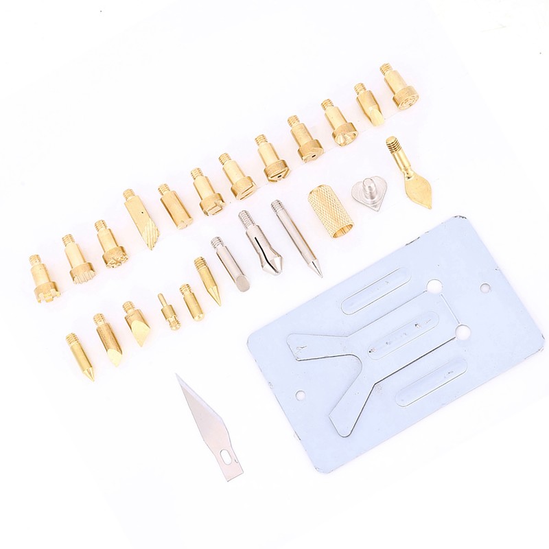 27pcs 30W Wood Burning Pen Set Pyrography Tools Tips with