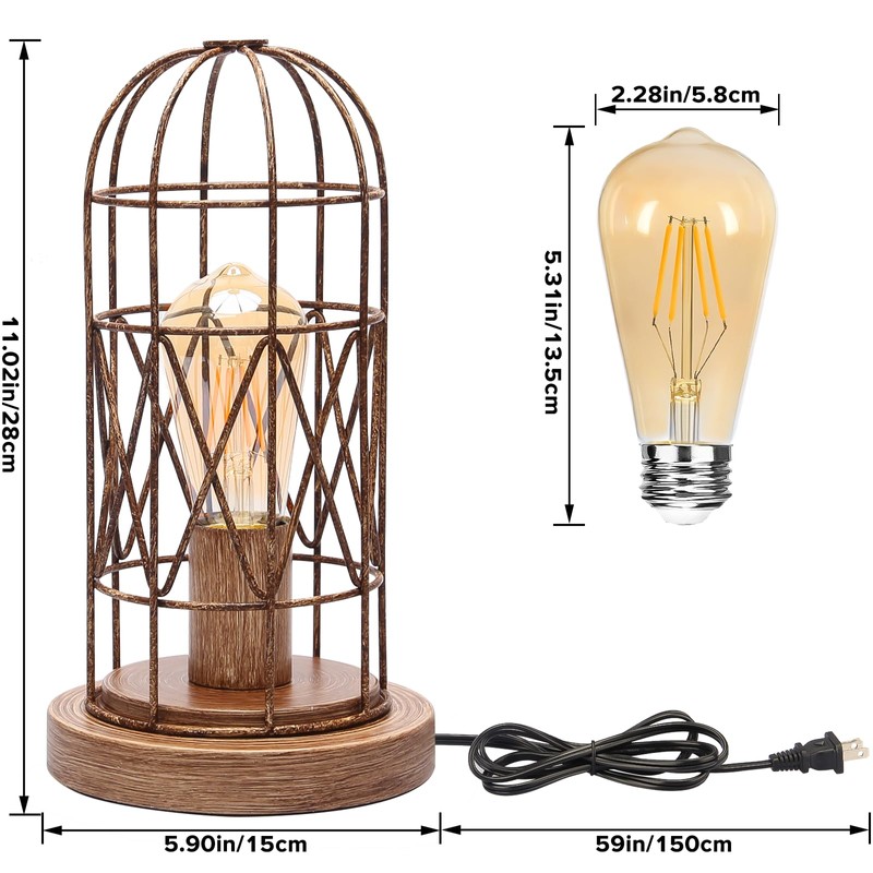 Touch Control Table Lamp for Small Spaces - 3 Way