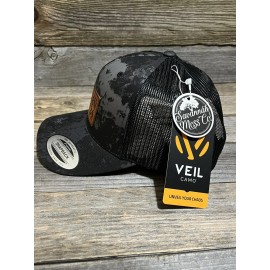 Yupoong Wallen Hardy ‘24 Leather Patch Camo Trucker Hat