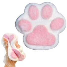 Squishy Paw Squeeze Paw Squeeze Paws 5.5 inches (14 cm) Squishy Toy Fluffy Handmade Cute Mochi Mochi Stress Relief Toy Fluffy Healing Toy for Children and Adults (Pink)